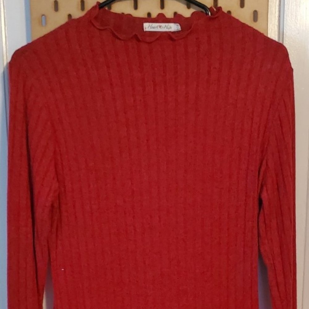 Long Sleeve Red Dress